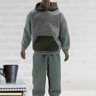 1/6 Male Action Figures Hoodie Clothes Jeans Model Cosplay Pretend Play Toy Figure Costume