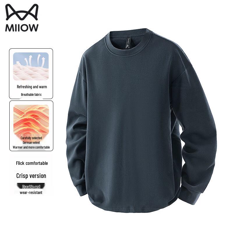 

Men s Double-Sided De Velvet Thermal Long Sleeve T-Shirt 3XL