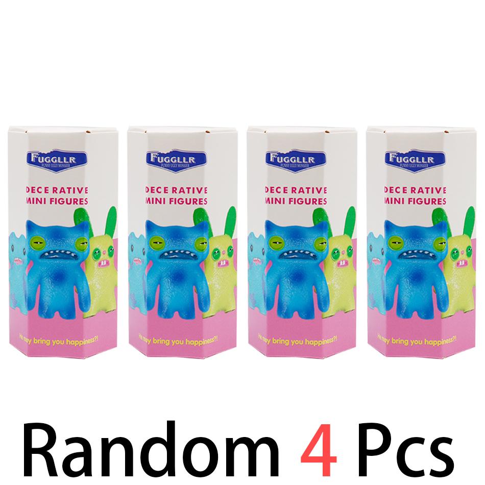 12Pcs  Original Fuggler Figure Toys Box Funny Ugly Tooth Monsters Action Figurine Collectible Model Doll Gift Kid