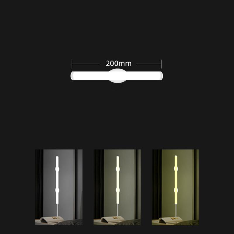 20/30/40CM LED Cabinet Light Magnetic Table Reading Lamp Night Lights USB Plug For Kitchen Bedroom Closet Bedside Night Lamp