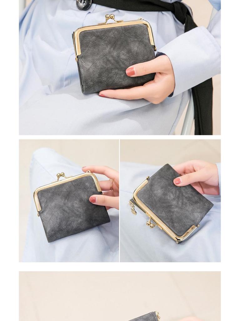 Women's 2023 Retro Multifunctional Folding Wallet & Coin Purse with Card Holder