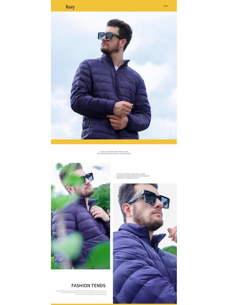 Men's 2024 Ultra-Light Down Jacket: Short, Hooded, Plus Size, Cold-Proof, Warm Autumn/Winter Outerwear for Young and Mid-Age Men