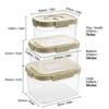 Plastic Stackable Preservation Box With Handle Refrigerator Egg Fresh-keeping Box Stackable Fruit Vegetable Storage Container