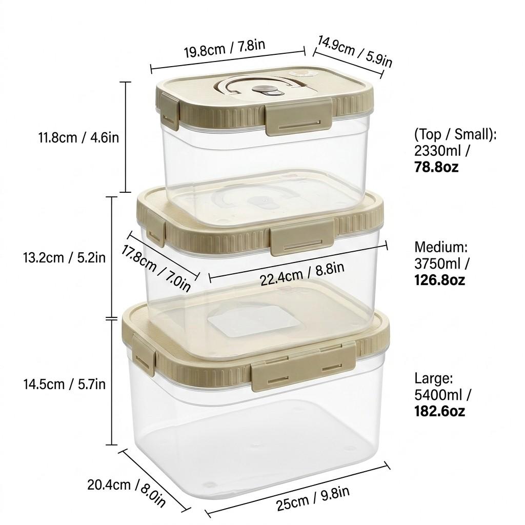 Plastic Stackable Preservation Box With Handle Refrigerator Egg Fresh-keeping Box Stackable Fruit Vegetable Storage Container