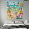 Littlest Pet Shop Wall Tapestry Aesthetic Wall Hanging Printed Fabric Blanket Decorative Tapestries for Bedroom Living Room Home Decor