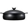 Kakusee KG-03 Tabletop Pot, 28cm, Serves 4-5 People, Baked Finish, Double-Handled, Gas Stove Compatible, Ceramic Coating, Non-Stick, Lightweight, Mode
