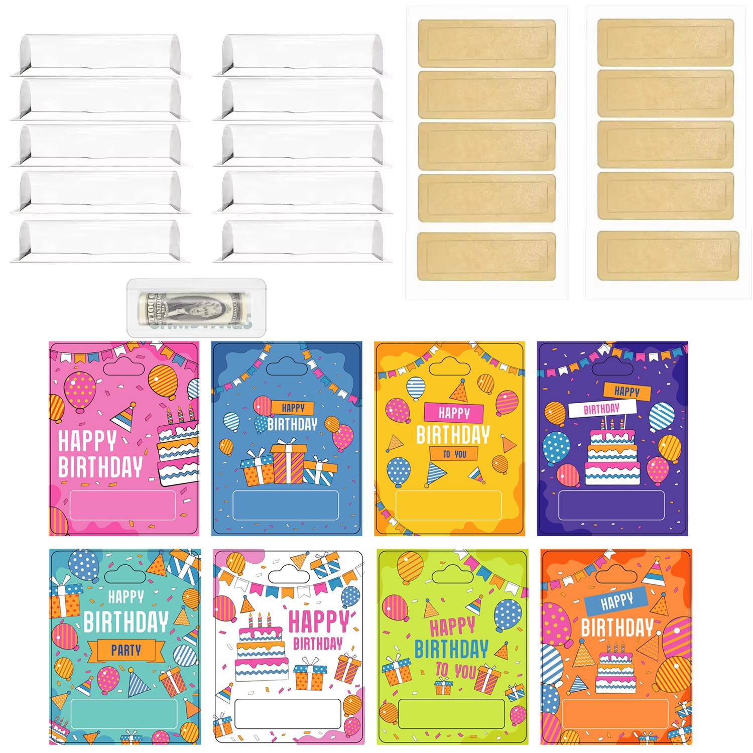 

Money Holder Ornaments for Gifting Cash Unique Designs of Money Gift Card with Plastic Cover and Adhesive for Birthday Christma