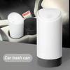 Car Garbage Can with Lid, Leakproof Vehicle Automobile Cup Holders Car Trash Can, Small Trash Bin Storage Box