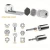 Universal Socket Wrench Torque Head Set Ratchet Super Sleeve Gadget Power Drill Adapter Magic Grip Spanner Key Multi Tool 7-19mm