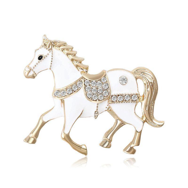 Get Rich Immediately," European and American Fashion, Twelve Zodiac Horse Pins, Accessories, Personalized Brooch with the Meaning of Immediate Success