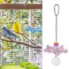 Colorful Parrot Plastic Climb Bite Chew Toy Flying Saucer Spin Fun Birds Cage Decoration for Parakeet Cockatiel Parrots Bird Supplies