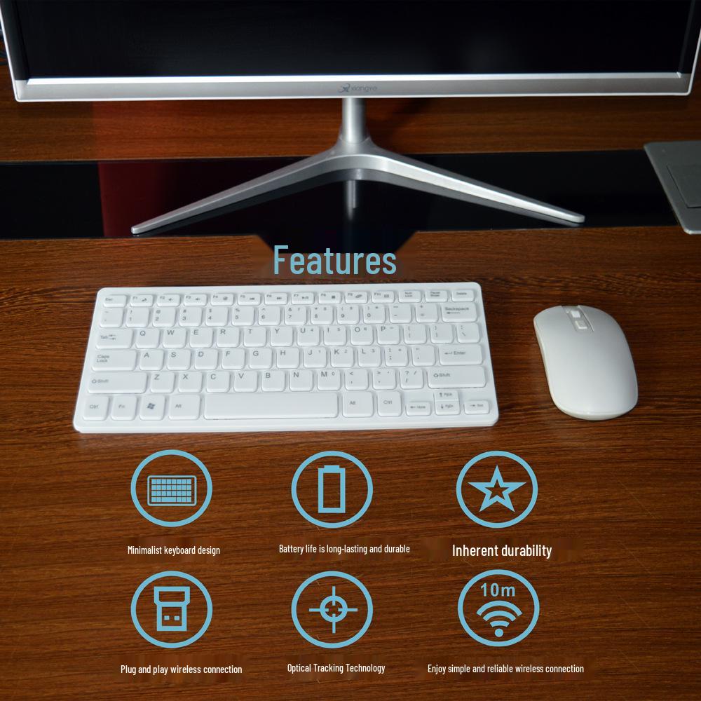 New 2.4G Wireless Mini Keyboard and Mouse Set 901 – Ideal for Office Use