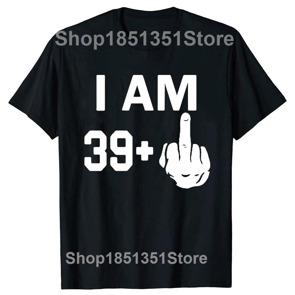 Funny Level 40 Unlocked Video Gamer 40th Birthday Gifts T Shirts Summer Graphic Streetwear Short Sleeve T-shirt Mens Clothing