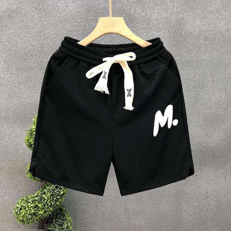 

Мужские универсальные летние спортивные шорты: Трендовые шорты-капри с кулиской для пляжа и дома Medium чёрный