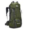 60L Outdoor Sports Hiking Bag Climbing Travel Duffel Bag 210 Polyester Camping Backpack with Rain Cover