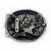Retro Masonic Plate Buckle: American West-Inspired Fashion Belt