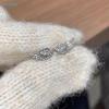 Engelsflügel und Kreuz Ohrstecker Set - 34 Stück Silberbeschichtete Strasssteine Ohrringe für Damen
