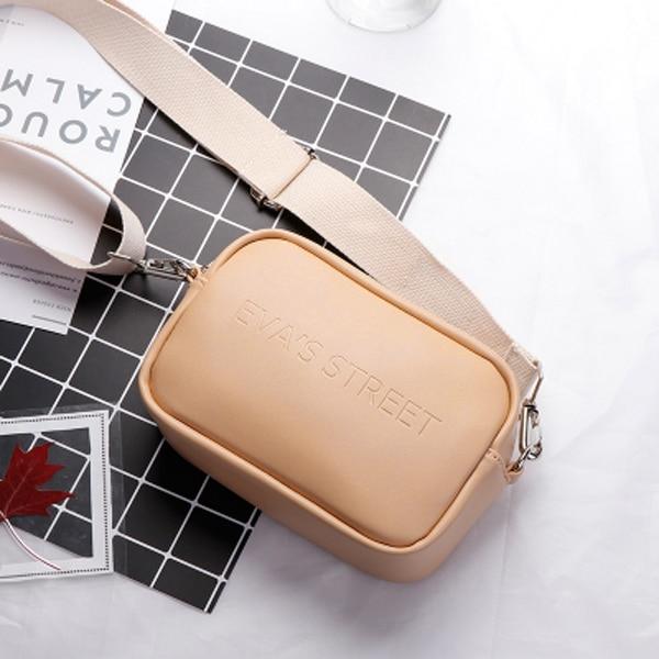 

Aliwood Women Shoulder Bags Simple Elegant High Quality Wide Shoulder Strap Designer Leather Females Crossbody Bags Phone Packag хакі