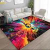 1PC Custom Name Music Note Explosion Theme Floor Mat Ideal for Living Room, Game Rooms, Office, Bedroom,Floor Mat Playful Design