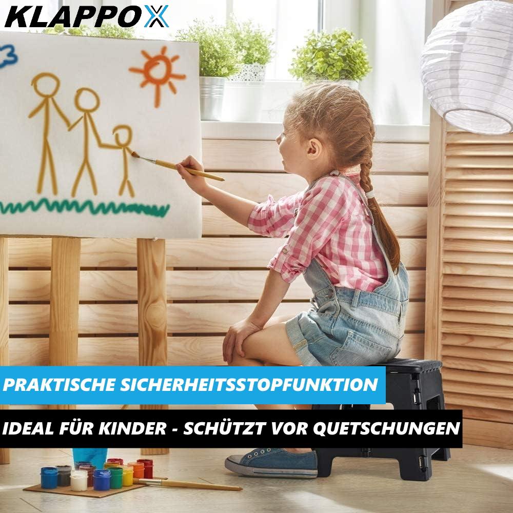 KLAPPOX Folding Stool Foldable Step Stool Stool Folding Step Folding Seat Step