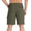Men's Summer Multi Pocket Quick Dry Waterproof Cargo Shorts Outdoor Workwear Lightweight Durable Shorts for Hiking Camping Fishing