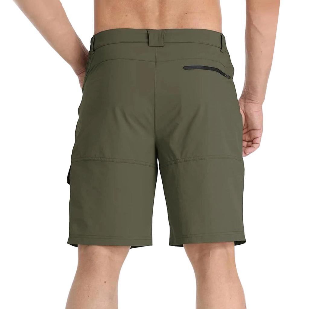 Men's Summer Multi Pocket Quick Dry Waterproof Cargo Shorts Outdoor Workwear Lightweight Durable Shorts for Hiking Camping Fishing