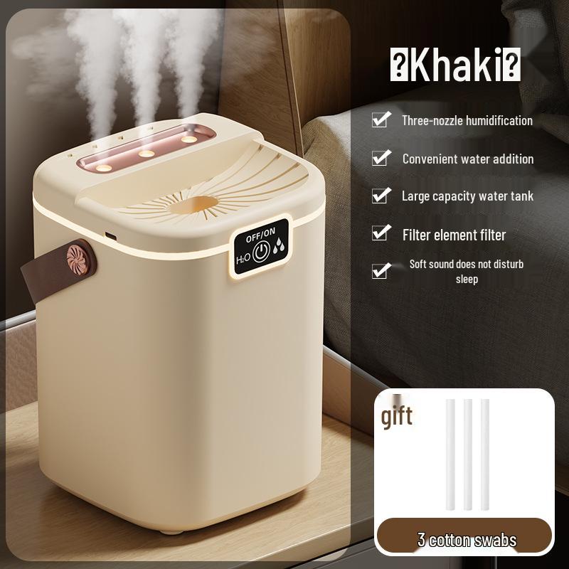 USB Triple-Nozzle Large-Capacity Humidifier: Top-Fill for Home & Office Aromatherapy
