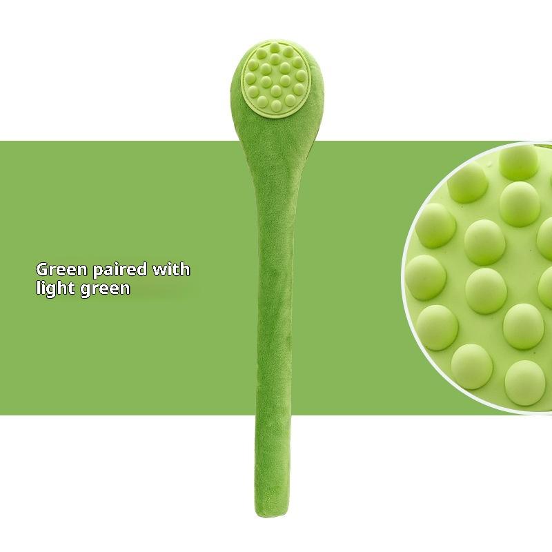 

1 шт. Многофункциональный удлиненный массажный молоток для спины, палочка для постукивания по меридианам, мягкий эластичный оздоровительный прибор, ударное постукивание зелёный