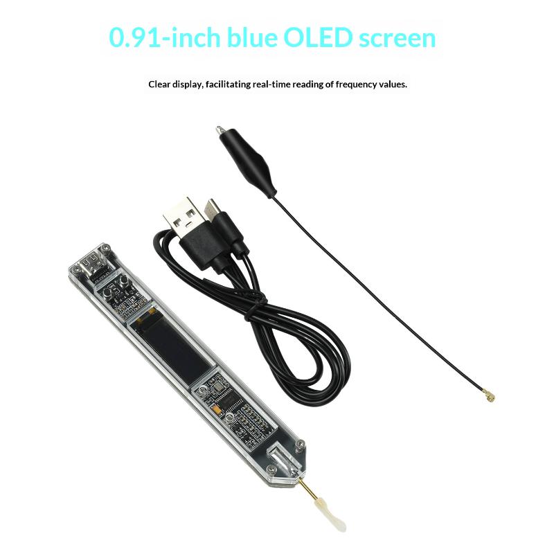 5V 200Hz~100MHz Frequency Tester With 0.91-inch OLED Display High-Precision Frequency Measurement Counter Meter Type-C