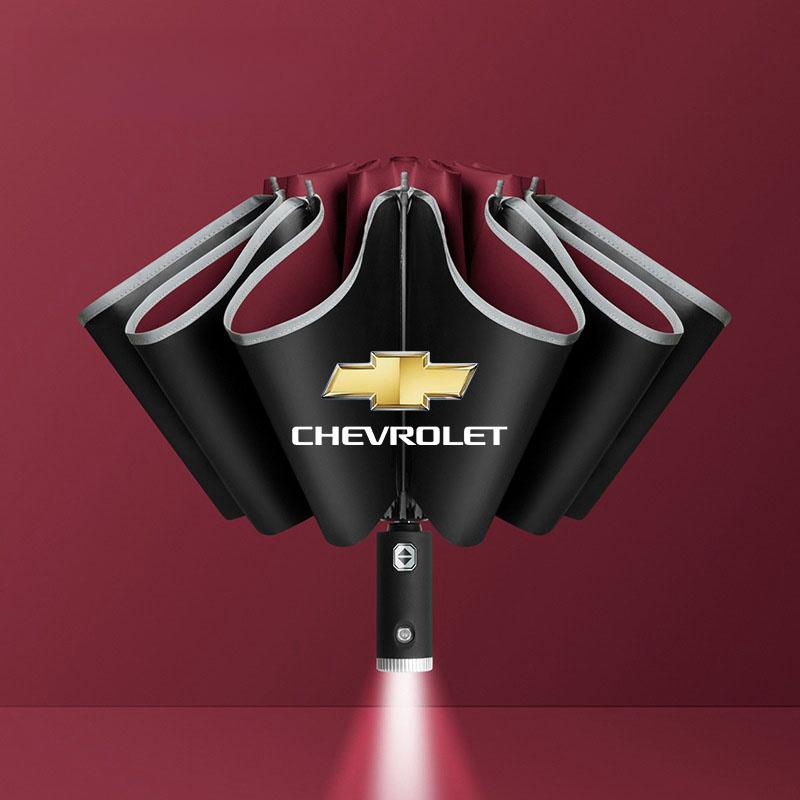 Voor Chevrolet Aveo Bolt Onix Cruze Spark Cavalier ColoradoTrailblazer Traverse Auto Automatisch Opvouwbare Winddichte Zonnescherm Paraplu