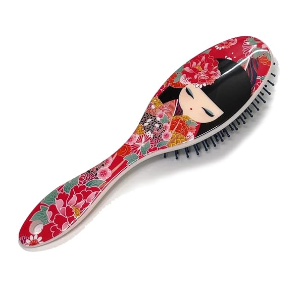 

Kimmidoll HANA Щетка-расческа для волос Массажер для кожи головы Японский дизайн куклы Кокеши