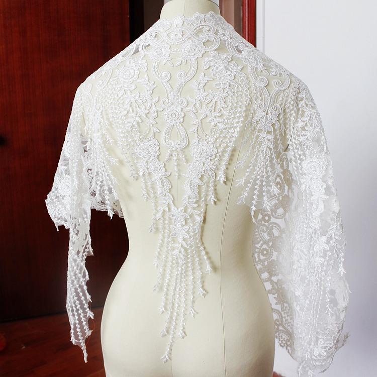 Multi-Colored Sequins Embroidered Lace Accessories, Wedding Dress Handmade Diy Material Clothing Veil Jewelry Decorative Lace