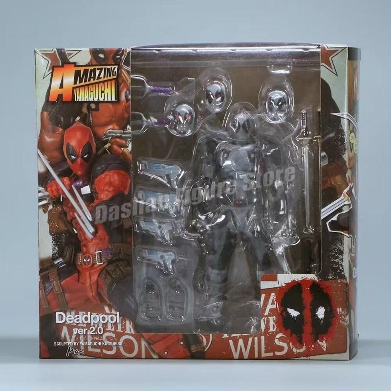 Revoltech Agent Anti-Venom Action Figure Model Toys PVC Collection Amazing Yamaguchi Agent Venom Eugene Thompson Figurine