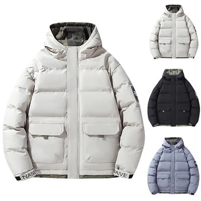 Baumwolljacke Herren Daunen-Baumwolljacke Winter Jugend Neue verdickte warme Baumwolljacke Wintermantel Herren