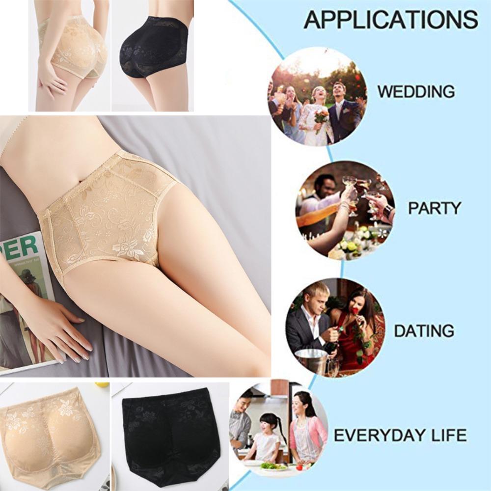 High Waist Padded Butt Underwear Seamless Women's Push Up Shaper Hip Shapewear Panties  Women