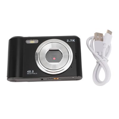 Kompaktní digitální fotoaparát 1080P 2,4palcový TFT displej s dobíjecím 8x zoomem, kapesní 48MP vlogovací kamera