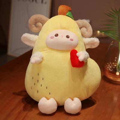 1PC 35/50CM Creative High Quatily Kawaii Fruit Plush Stuffed Toy Sheep Doll Pears Pillow for Sheeping Toys for Children
