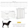 Recinto per Cuccioli 8 Pezzi, Pieghevole 60 x 76 cm Recinto Gioco per Cuccioli con Porta, Cancello per Cani di Taglia Piccola e Media, Recinzione per Porte, Camini, Scale