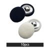10x Fabric Cloth Covered Buttons 20mm for Jackets Bags Embellishments Coats