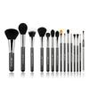 Jessup Pro Pinceaux De Maquillage 15 Pcs Lot De Brosse De Maquillage Beaury Cosmetics Maquillage Poudre Fond De Teint Fard À Paupi