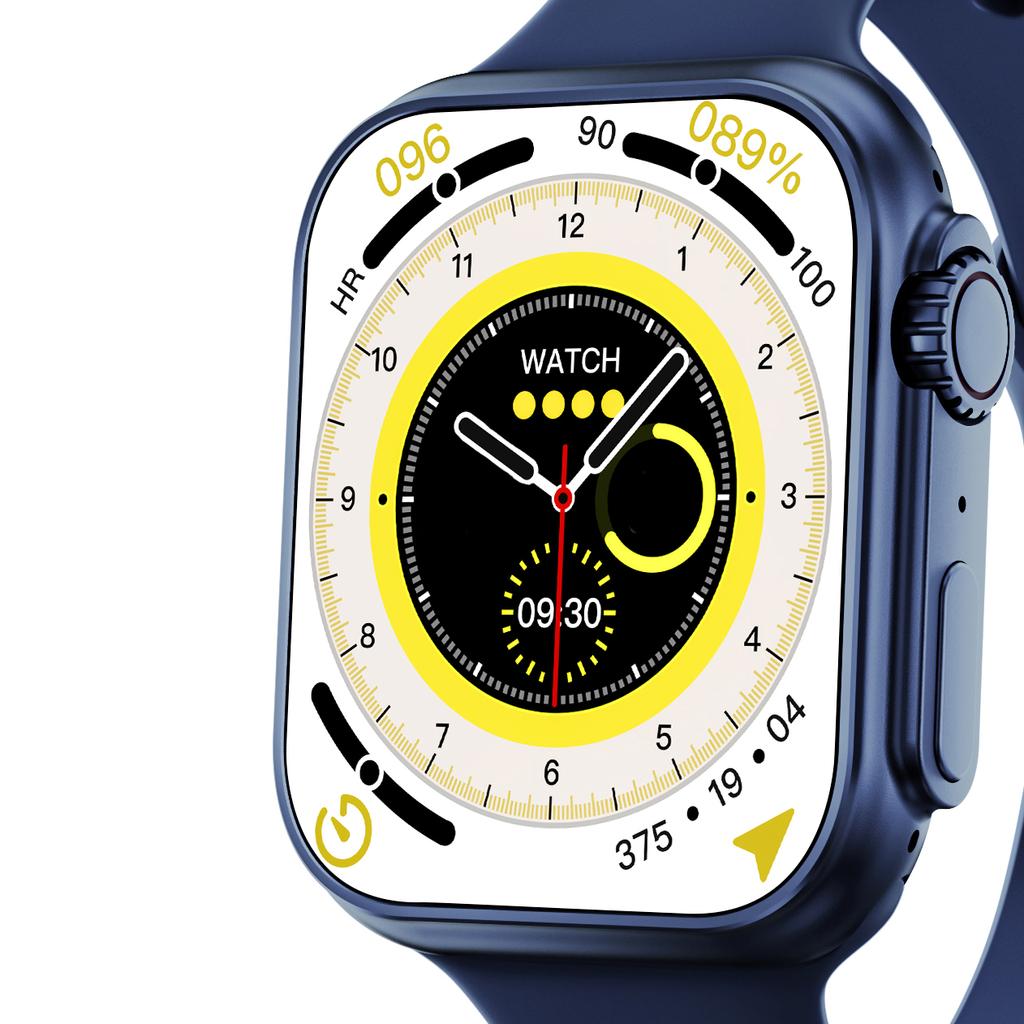 Ws8plus Iwo Watch Ultra Series 8 Men Sports Ws8 Plus Smartwatch Nfc Wireless Charger Sports Blue Tooth Call 2.0" For Ios Android