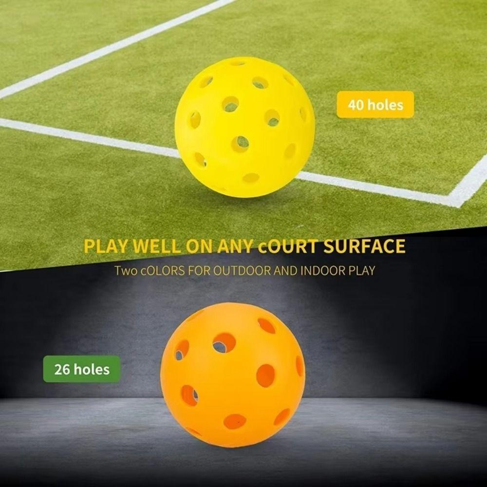 Storage Mesh Bag 26 Holes Pickleball Airflow Hollow Pickleball Training Balls  Adult Children