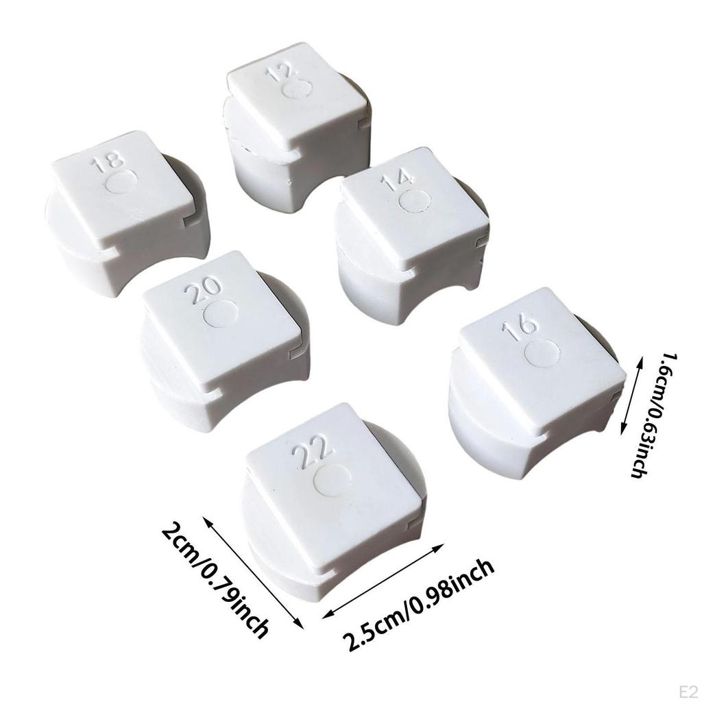 6 Pieces Ring Bender Dies Replacement Professional for Jewelry Makers Making Supplies