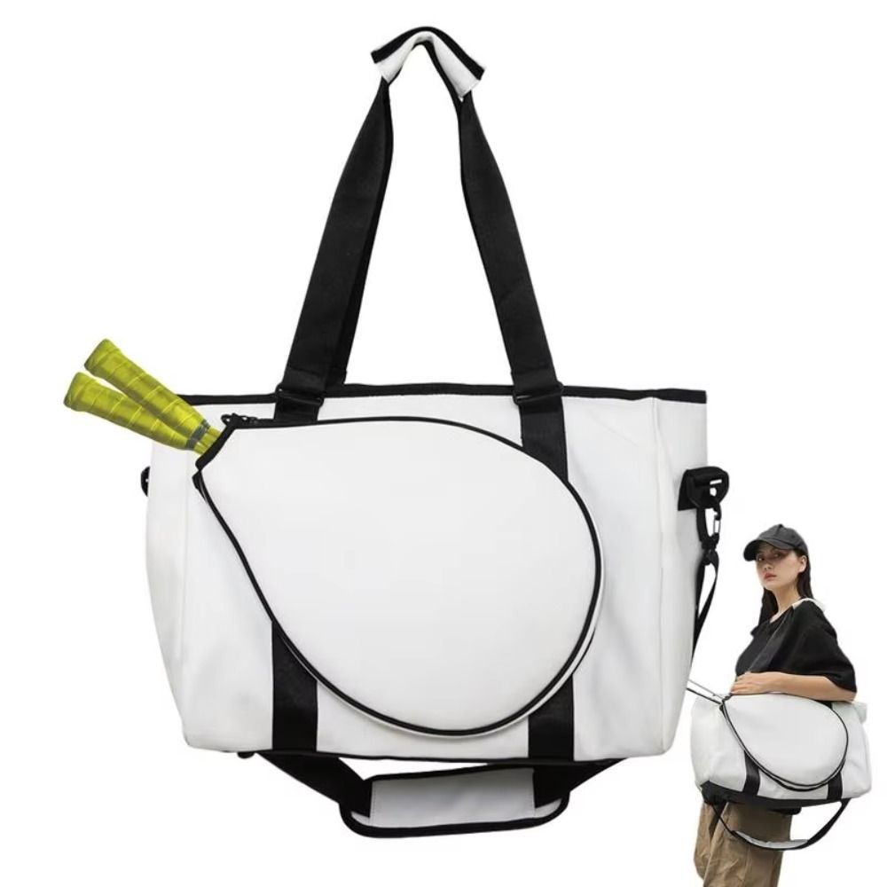 Large Capacity Tennis Racket Bag with Handle Sports Fitness Bag Tennis Shoulder Bag  Travel