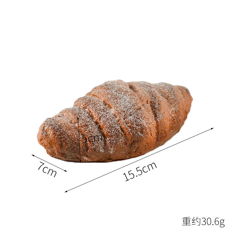 PU Simulation Bread Fake Conch Bread Model With Cream Soft Croissant, Big Food Play Toy, Food Ornament & Photography Prop