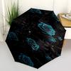 1pc Rose FlowersOpen/Close Umbrella-Windproof, Compact Travel Umbrella, Sturdy 8-Rib Shaft, Outdoor Accessory1189