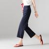 SOFSIL Women's High-Waist Straight-Leg Cropped Jeans