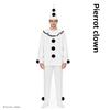 Pierrot Clown Costume For Themed Parties And Cosplay Events With Comfortable Polyester Material