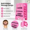 Caution Over Simulated Hair Clip Funny Warning Sign Hair Claw Clip Purple