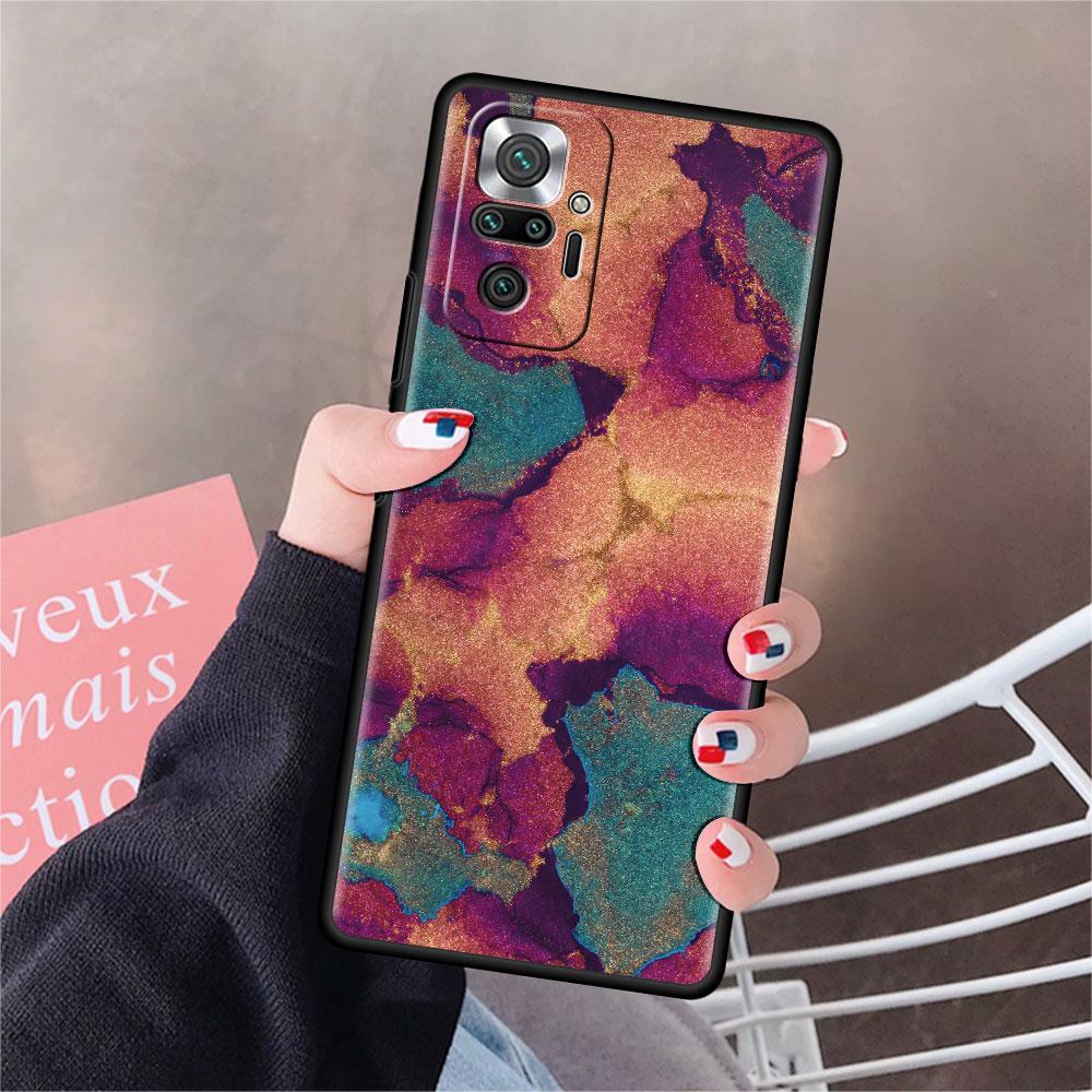 

Чехол для Xiaomi Redmi Note 10 9 11 Pro Мягкий чехол для телефона 10S 9S K40 8 9A 9C 9T 7 10C 8T Силиконовый чехол Мрамор Искусство Эстетика Capa Redmi Note 7